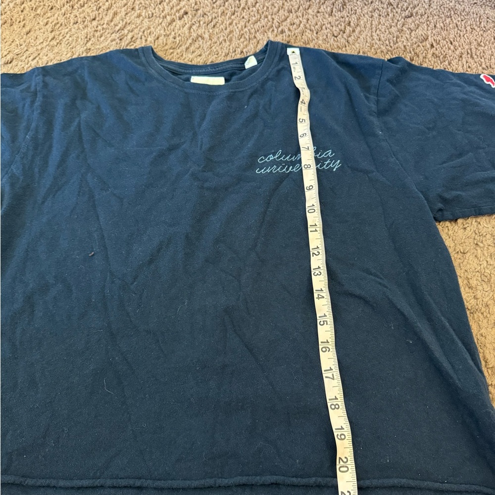 Original League Columbia University Women’s Cropped  T-Shirt Tee Blue XL - Picture 5 of 8